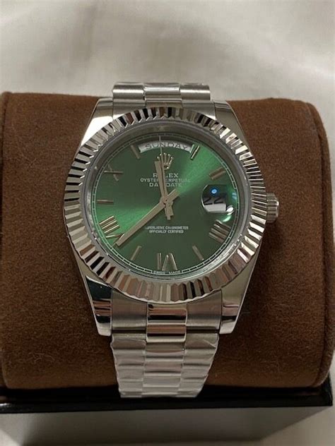 rolex day date stahl zahlenciferblatt praesidentenarmband|rolex day of the week.